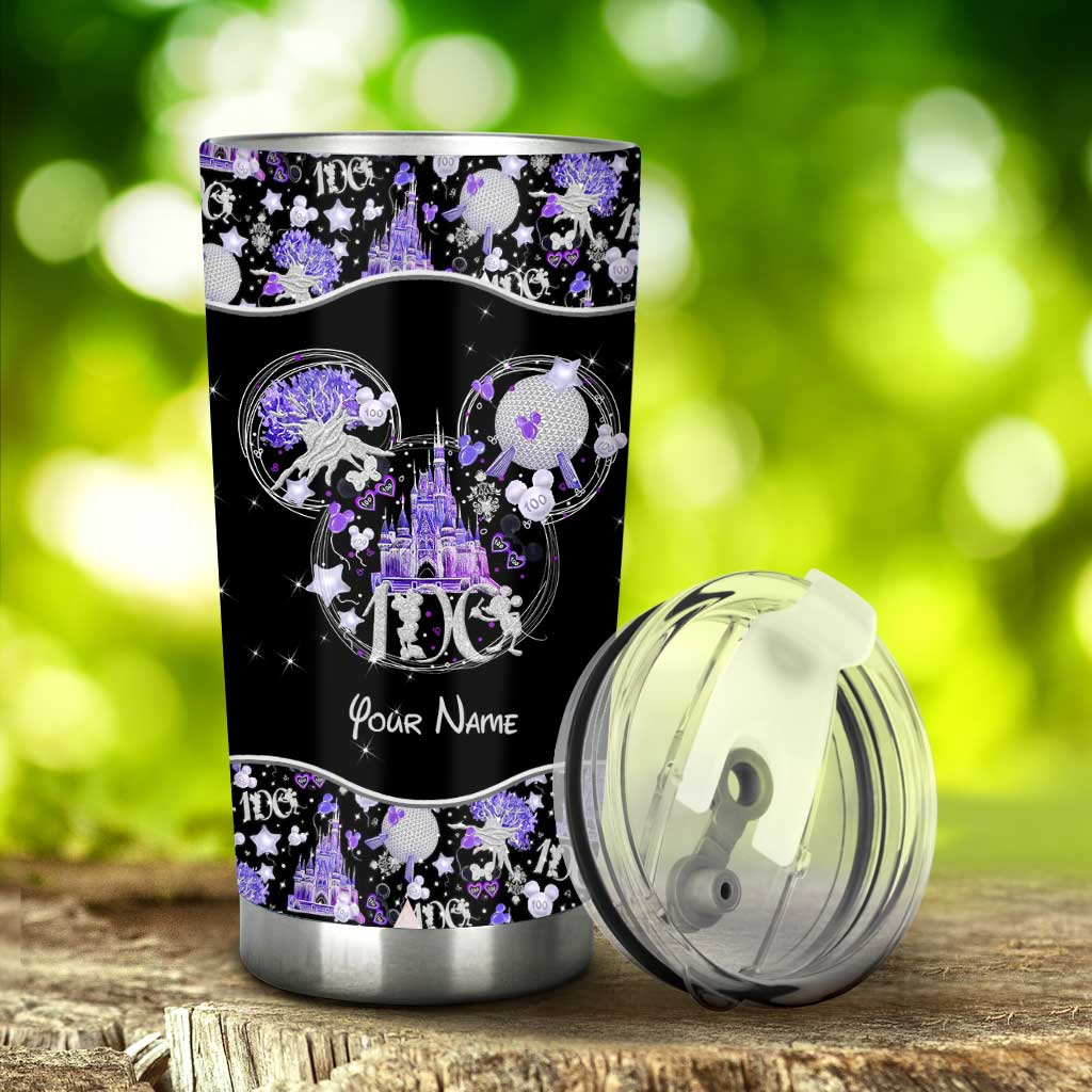 Personalized 100 Years of Wonder Tumbler with Custom Name for Birthdays & Graduations