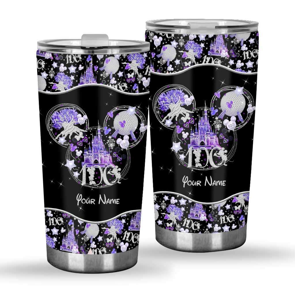 Personalized 100 Years of Wonder Tumbler with Custom Name for Birthdays & Graduations