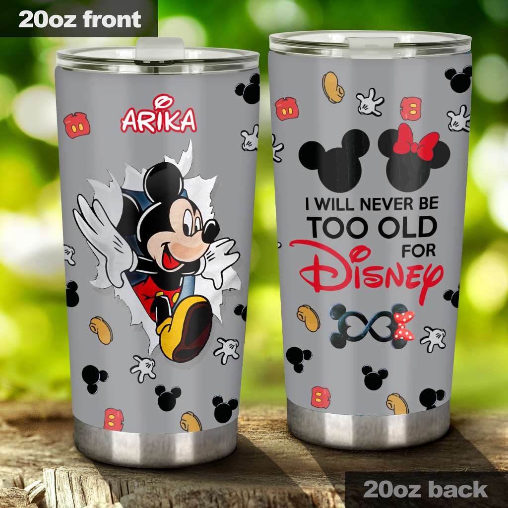 Personalized Disney Tumbler Custom Name Gift for Adults