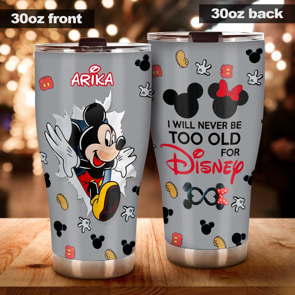 Personalized Disney Tumbler Custom Name Gift for Adults