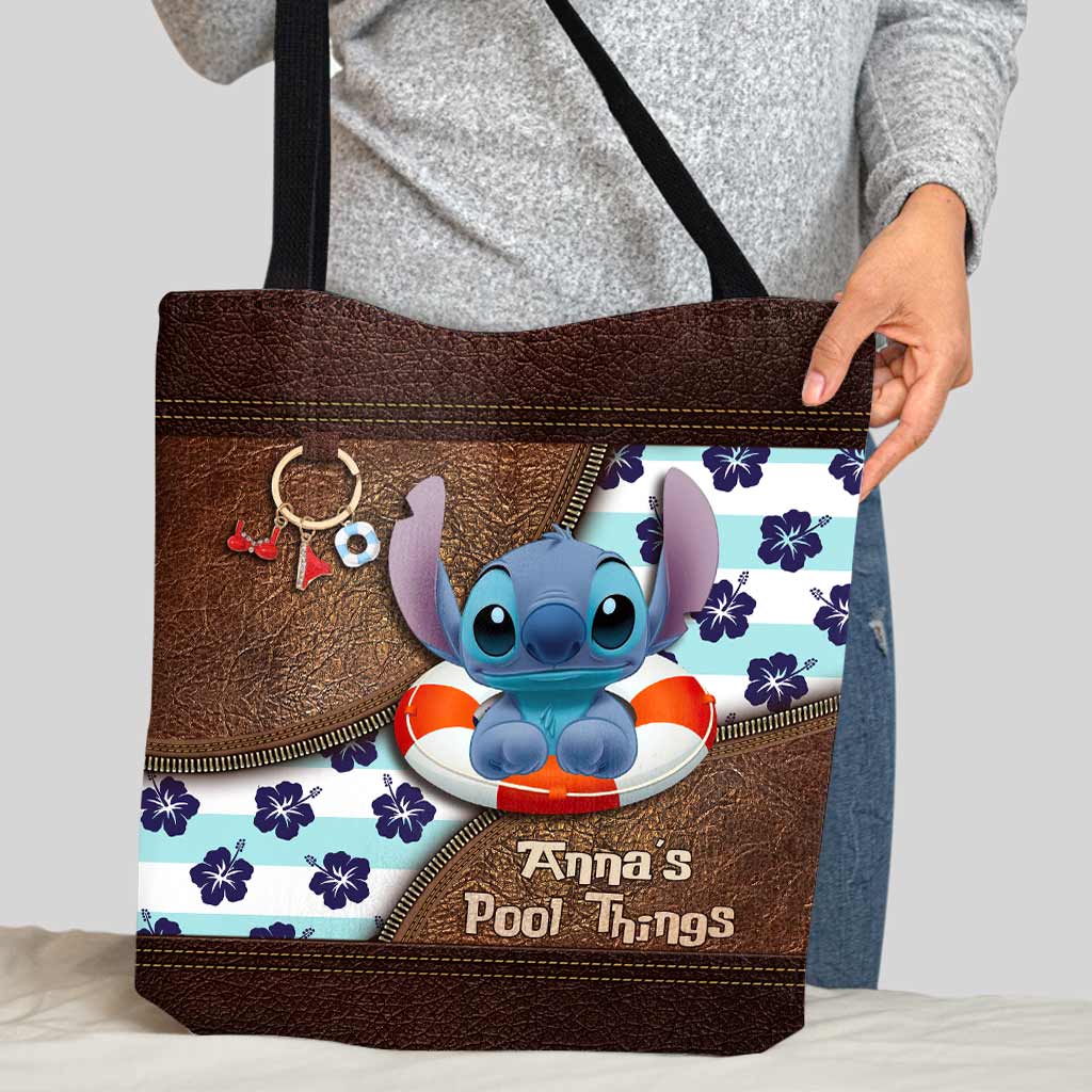 Personalized Ohana Tote Bag Custom Name Beach Day Gift