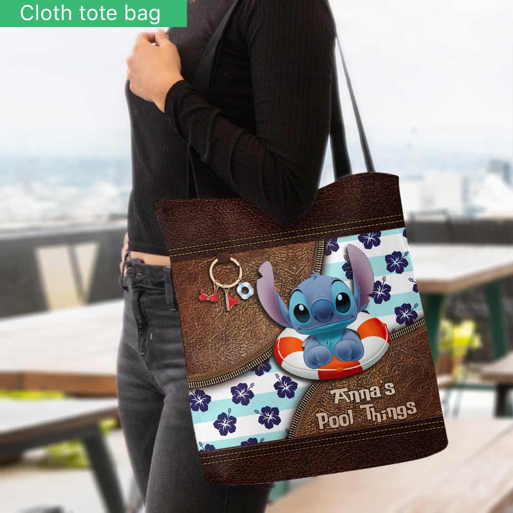 Personalized Ohana Tote Bag Custom Name Beach Day Gift