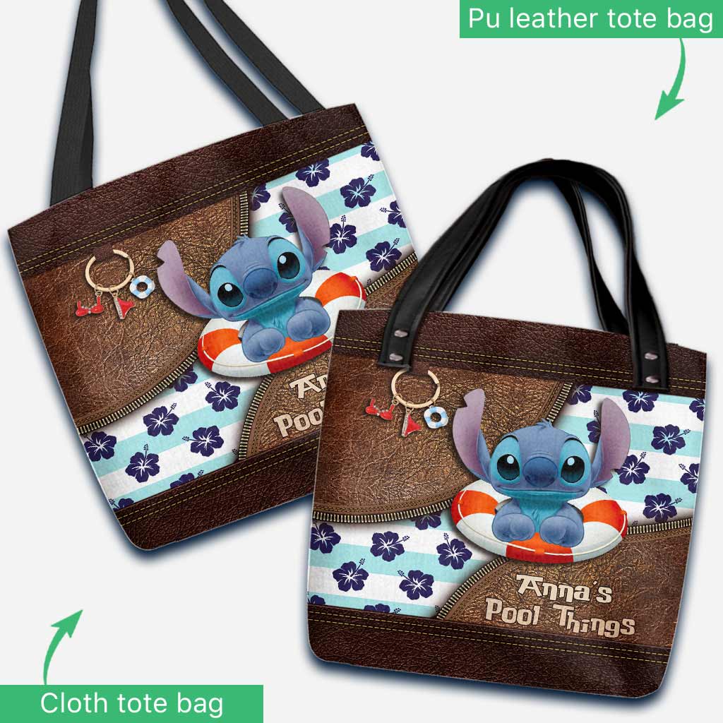 Personalized Ohana Tote Bag Custom Name Beach Day Gift