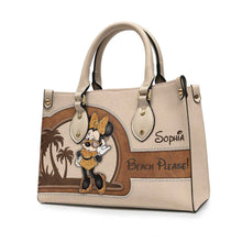 Load image into Gallery viewer, Personalized Leather Handbag for Sea Lovers | Custom Name Gift
