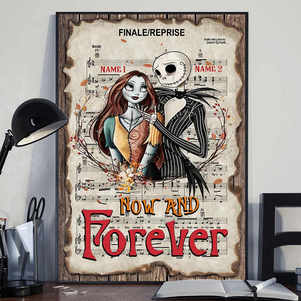 Personalized Nightmare Canvas Print Custom Names Gift for Couples