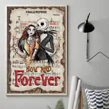 Load image into Gallery viewer, Personalized Nightmare Canvas Print Custom Names Gift for Couples
