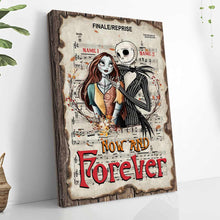 Load image into Gallery viewer, Personalized Nightmare Canvas Print Custom Names Gift for Couples
