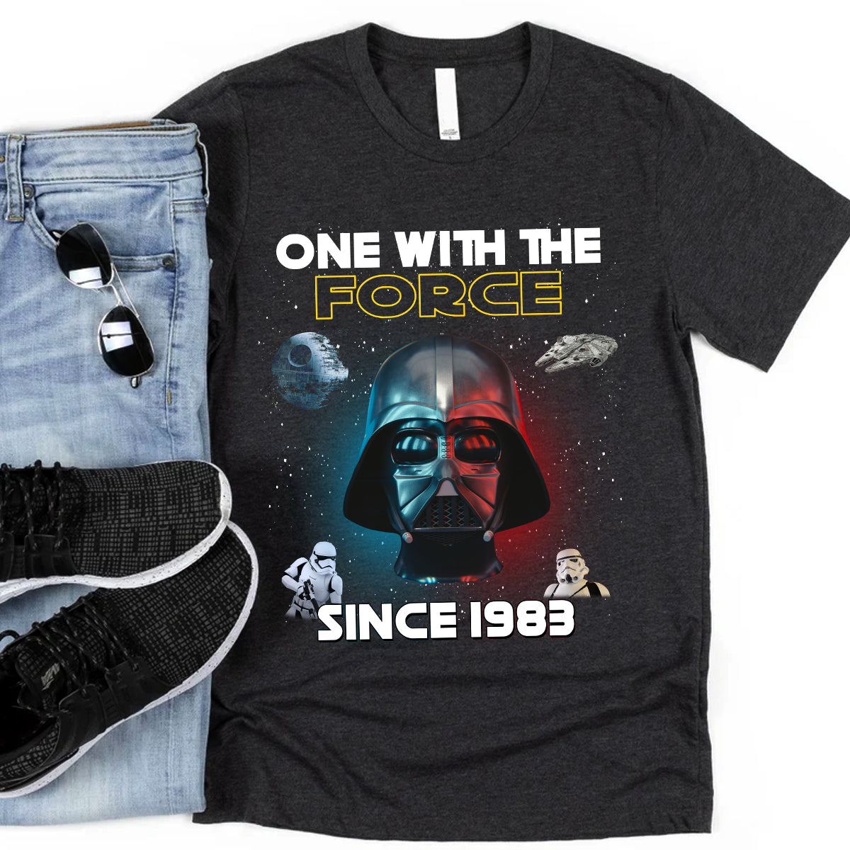 Personalized The Force T-shirt and Hoodie Custom Name Gift