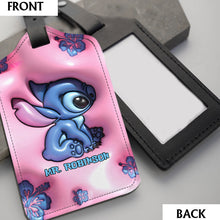 Load image into Gallery viewer, Personalized Leather Luggage Tag &amp; Passport Holder Gift for Mrs
