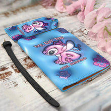 Load image into Gallery viewer, Personalized Leather Luggage Tag &amp; Passport Holder Gift for Mrs
