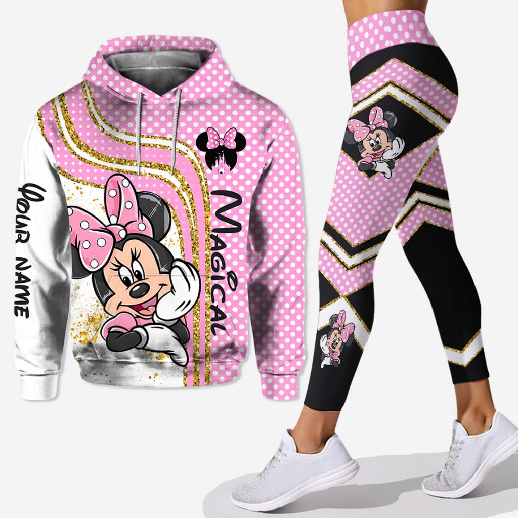 Personalized Mouse Ears Hoodie and Leggings Set Gift for Kids