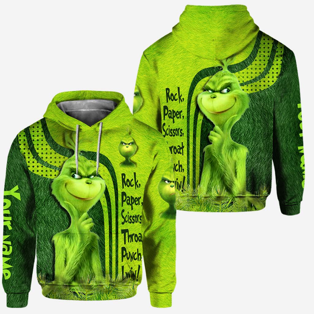 Personalized Grinch Hoodie and Leggings Set for Birthdays & Christmas