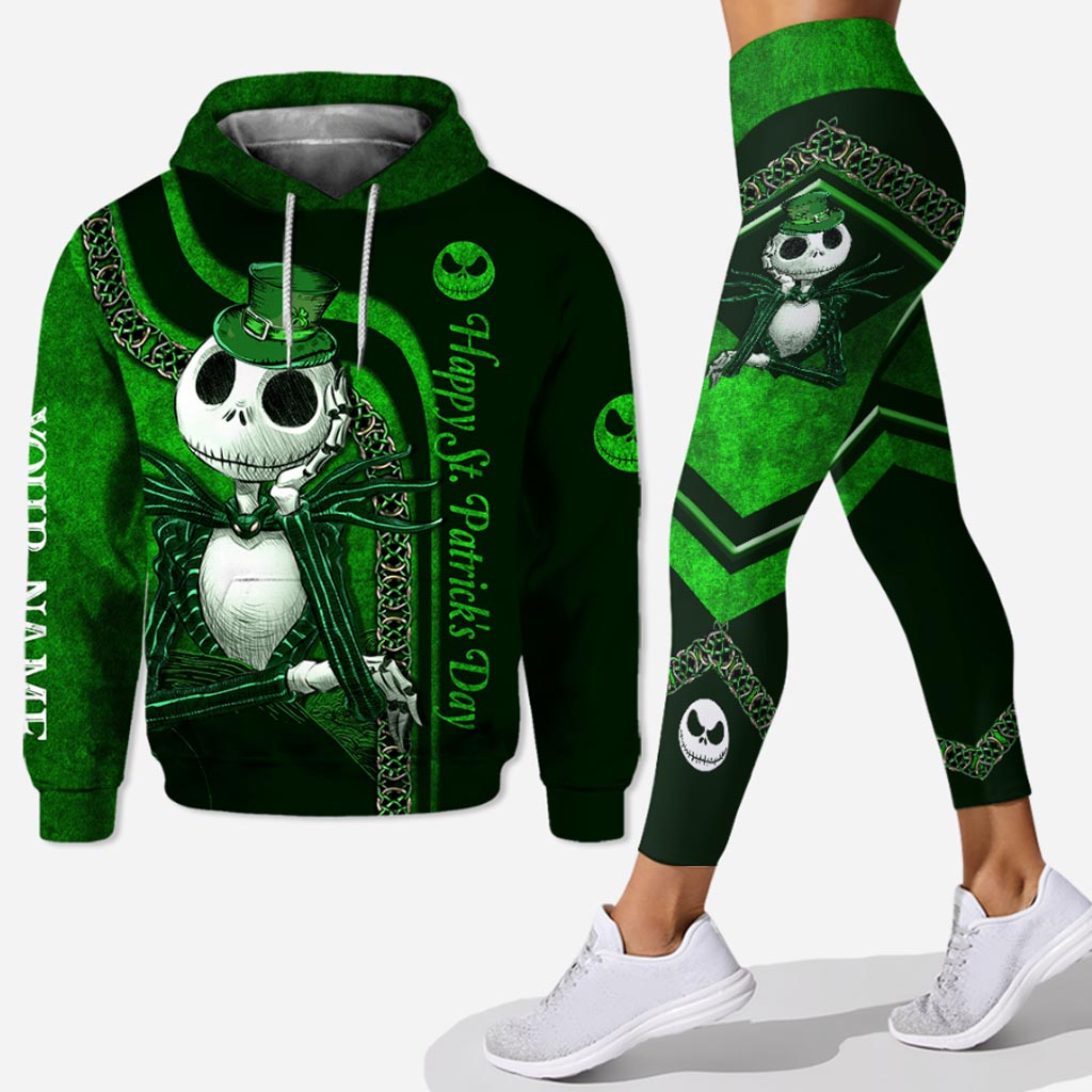 Personalized St. Patrick's Day Hoodie & Leggings Set Custom Name Gift