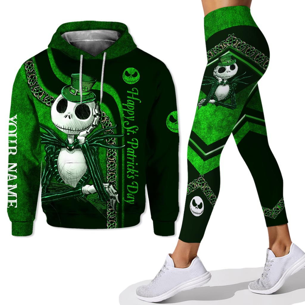 Personalized St. Patrick's Day Hoodie & Leggings Set Custom Name Gift