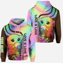 Load image into Gallery viewer, Personalized LGBT Support Hoodie and Leggings Custom Name Gift
