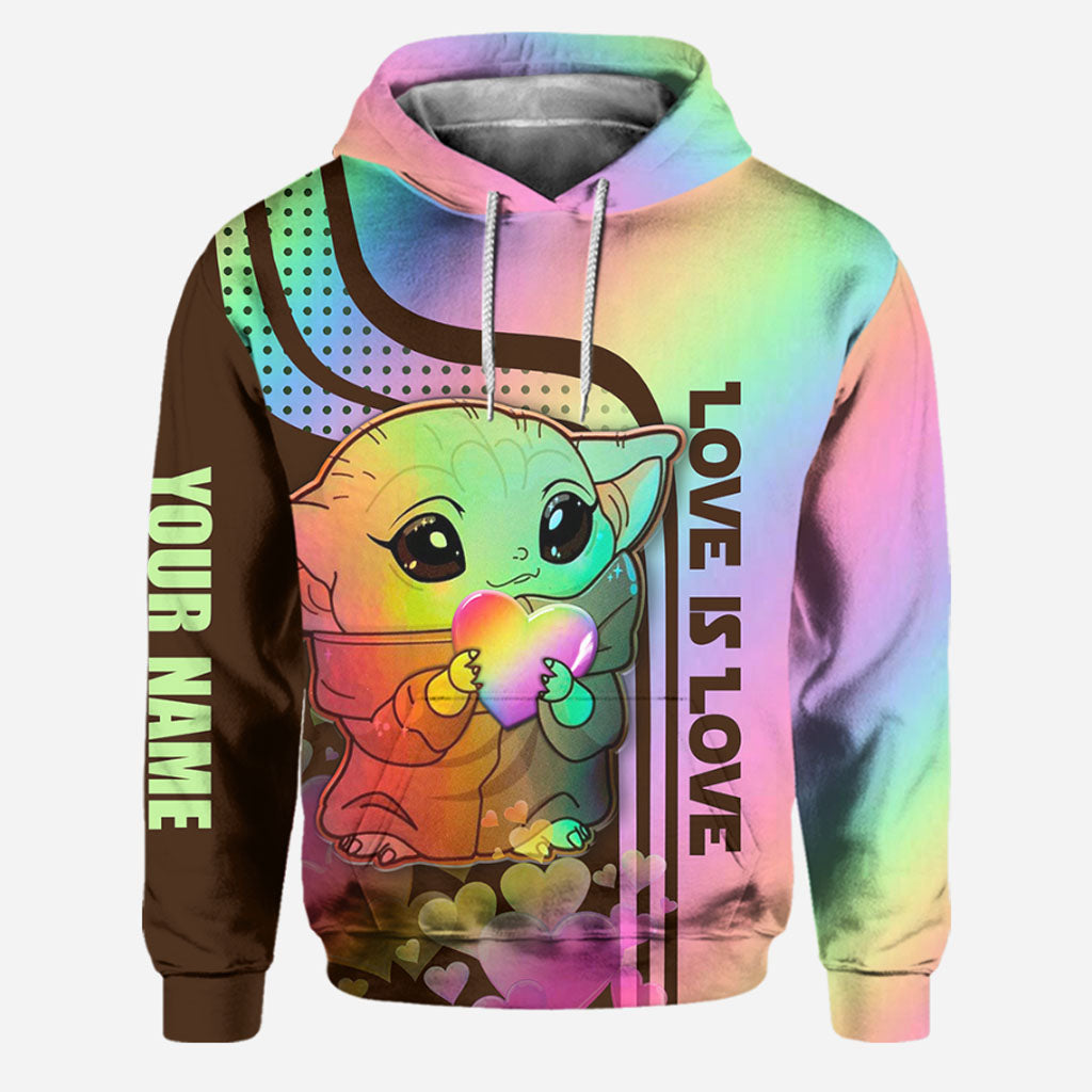Personalized LGBT Support Hoodie and Leggings Custom Name Gift