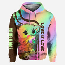 Load image into Gallery viewer, Personalized LGBT Support Hoodie and Leggings Custom Name Gift
