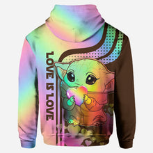 Load image into Gallery viewer, Personalized LGBT Support Hoodie and Leggings Custom Name Gift
