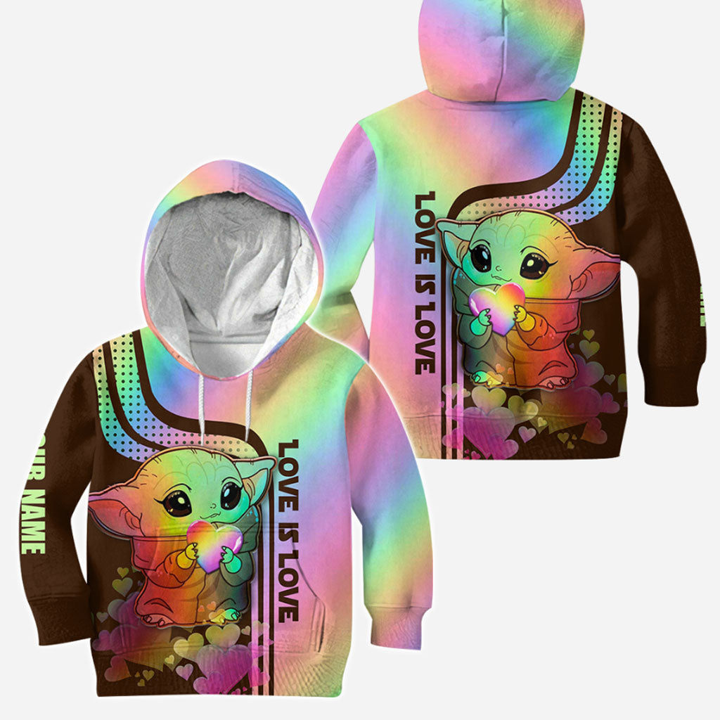 Personalized LGBT Support Hoodie and Leggings Custom Name Gift