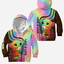 Load image into Gallery viewer, Personalized LGBT Support Hoodie and Leggings Custom Name Gift
