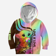 Load image into Gallery viewer, Personalized LGBT Support Hoodie and Leggings Custom Name Gift
