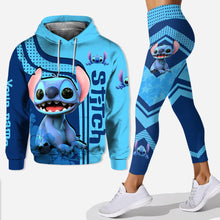 Load image into Gallery viewer, Personalized Stitch Hoodie and Leggings Set Custom Name Gift

