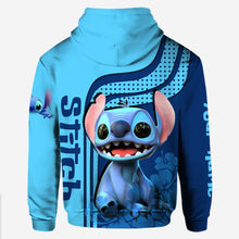 Load image into Gallery viewer, Personalized Stitch Hoodie and Leggings Set Custom Name Gift
