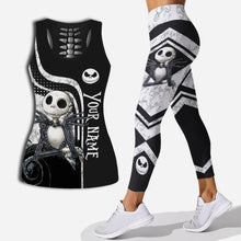 Load image into Gallery viewer, Personalized Hollow Tank Top &amp; Leggings for Halloween | Custom Name Gift
