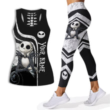Load image into Gallery viewer, Personalized Hollow Tank Top &amp; Leggings for Halloween | Custom Name Gift
