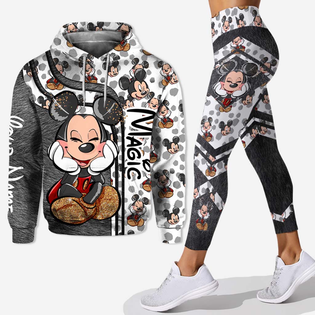 Personalized Disney Mouse Hoodie & Leggings Set Gift for Mom