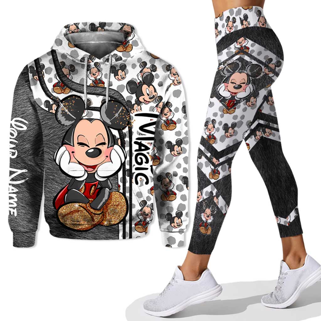 Personalized Disney Mouse Hoodie & Leggings Set Gift for Mom