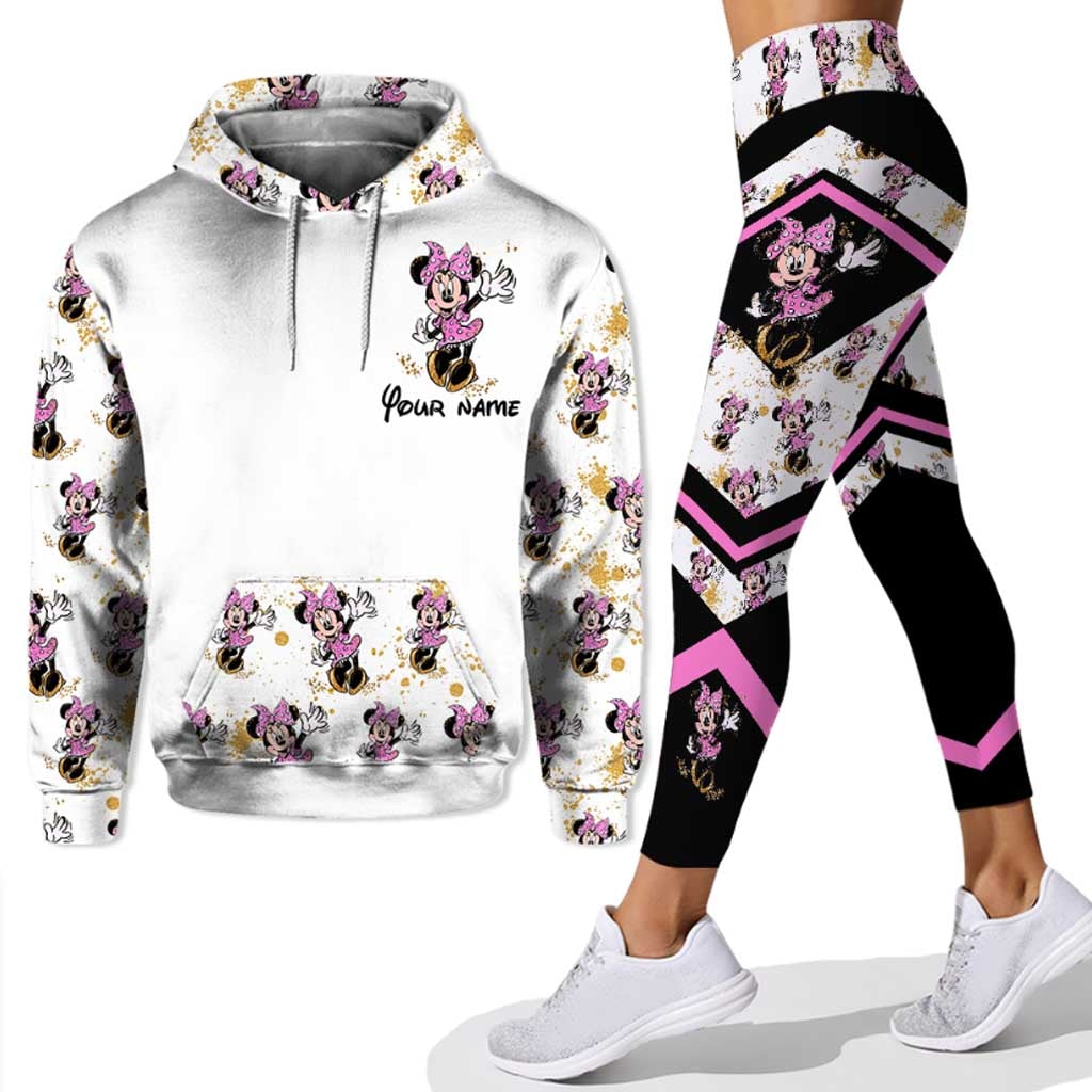 Personalized Mickey Mouse Hoodie and Leggings Set for Kids | Custom Name Gift