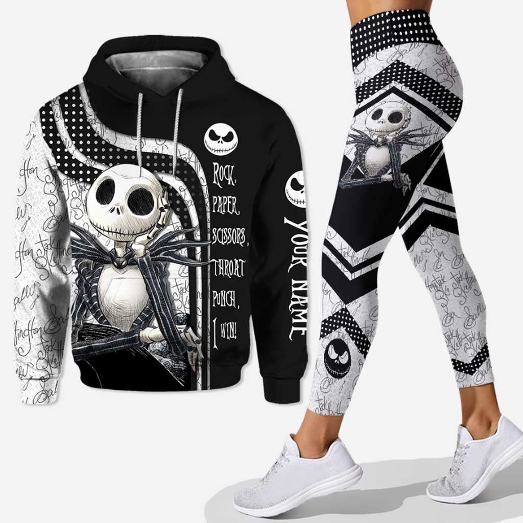 Personalized Nightmare Hoodie & Leggings Set Custom Name Gift for Halloween