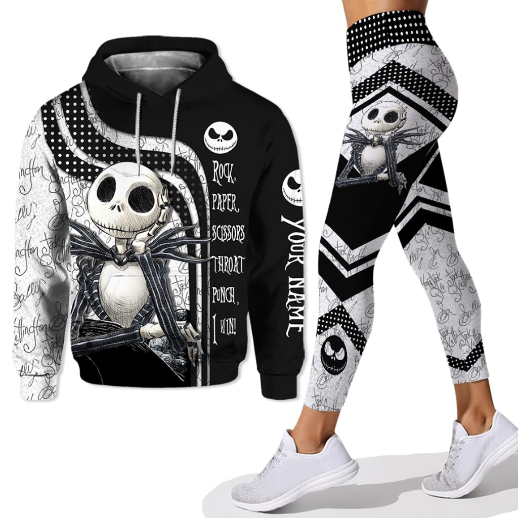 Personalized Nightmare Hoodie & Leggings Set Custom Name Gift for Halloween