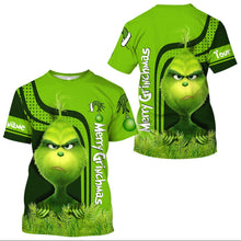 Load image into Gallery viewer, Personalized Grinch Hoodie Custom Name Holiday T-Shirt Gift
