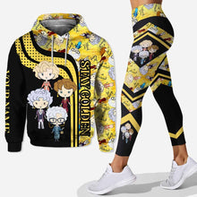 Load image into Gallery viewer, Personalized Stay Golden Hoodie and Leggings Set - Custom Name, Unique Gift for Friends
