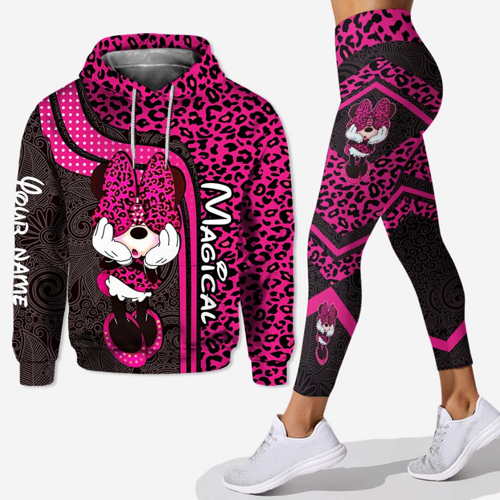 Personalized Mouse Hoodie & Leggings Set for Kids | Custom Name Gift