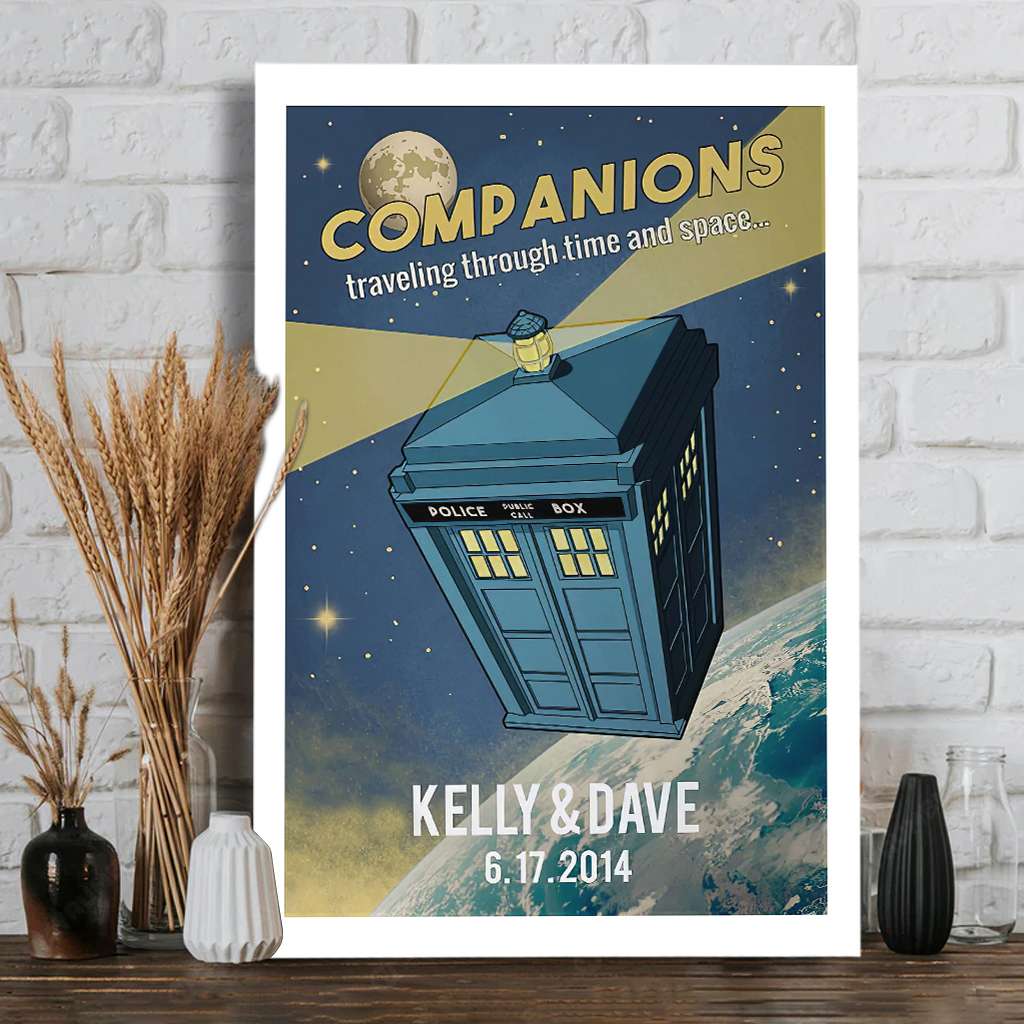 Personalized Canvas Print Custom Date Gift for Couples