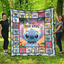 Load image into Gallery viewer, Personalized Ohana Quilt Custom Name Family Gift Cozy Soft
