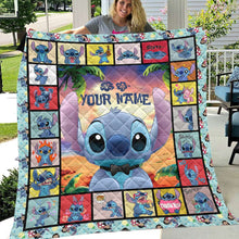 Load image into Gallery viewer, Personalized Ohana Quilt Custom Name Family Gift Cozy Soft
