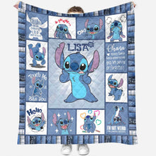 Load image into Gallery viewer, Personalized Ohana Quilt Custom Name Cozy Blanket Gift
