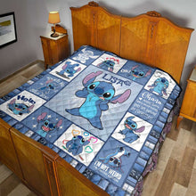 Load image into Gallery viewer, Personalized Ohana Quilt Custom Name Cozy Blanket Gift
