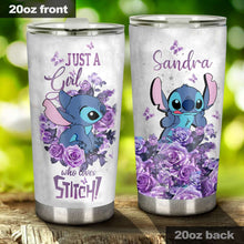 Load image into Gallery viewer, Personalized Ohana Tumbler for Girls with Custom Name and Design
