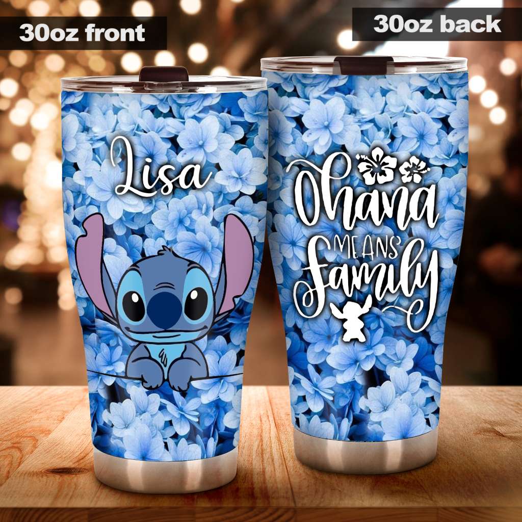 Personalized Ohana Tumbler Custom Name Family Gift 20oz