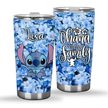 Load image into Gallery viewer, Personalized Ohana Tumbler Custom Name Family Gift 20oz

