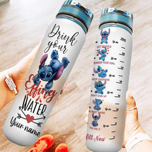Load image into Gallery viewer, Personalized Ohana Water Tracker Bottle with Infuser for Kids
