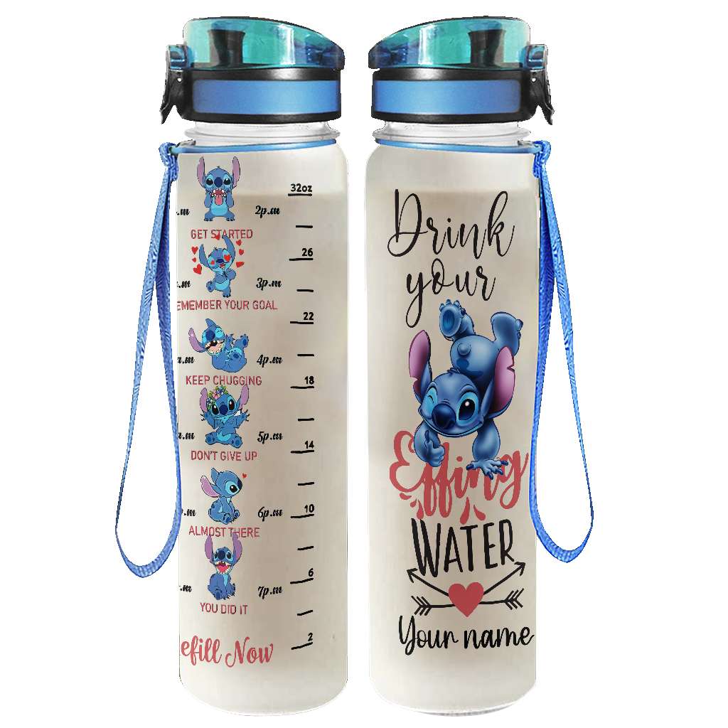 Personalized Ohana Water Tracker Bottle with Infuser for Kids