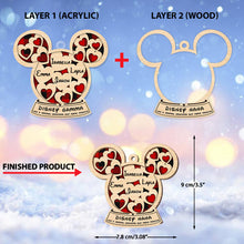 Load image into Gallery viewer, Personalized Mickey Mouse Layered Ornament Gift for Grandma
