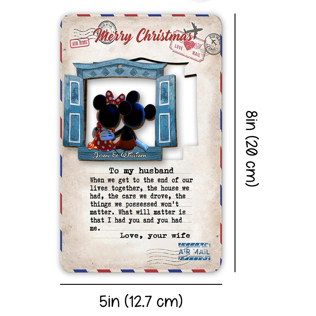 Personalized Wooden Pop Out Christmas Ornament Gift for Family