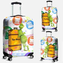 Load image into Gallery viewer, Personalized Luggage Cover Custom Name Travel Gift for Christmas
